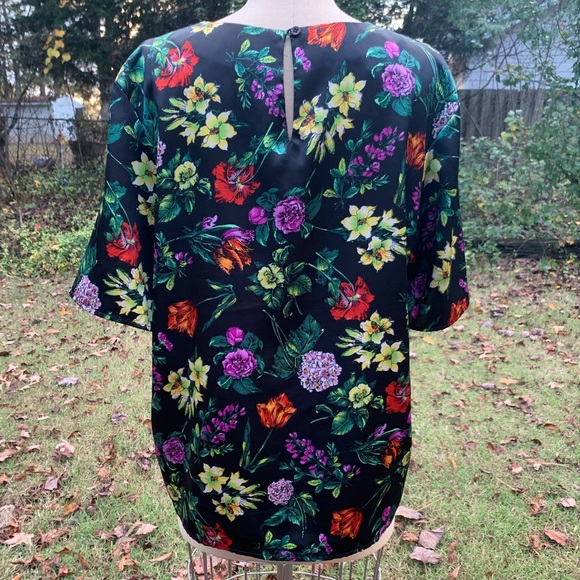 Vintage Silky Floral Blouse - Picture 8 of 12